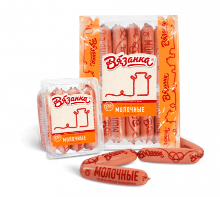 Сосиски молочные Вязанка 1 кг оптом 