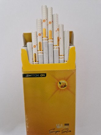 Сигареты Platinum Orange Super Slims (кнопка) оптом  
