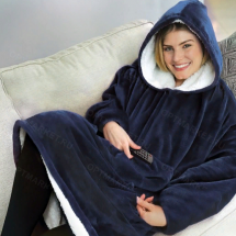 Плед Huggle с капюшоном Ultra Plush Blanket Hoodie оптом