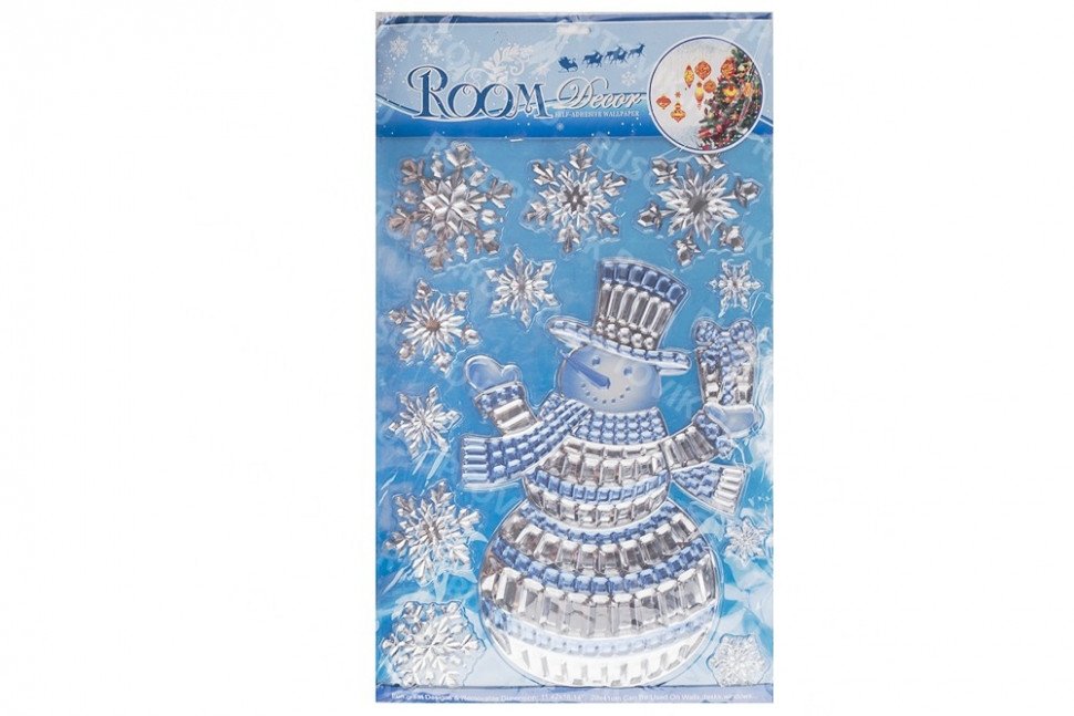 Наклейки Room Decor "Снеговик" оптом Наклейки Room Decor "Снеговик" оптом