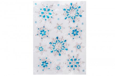 Наклейки "Снежинки" оптом 