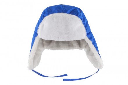 Шапка-ушанка синяя оптом 