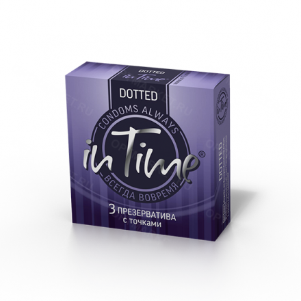 Презерватив In Time Dotted с точками N3 оптом 