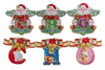 Новогоднее украшение &quot;Гирлянда-растяжка С новым годом&quot; оптом