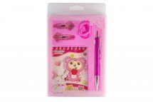 Детский набор: блокнот, ручка, заколки оптом