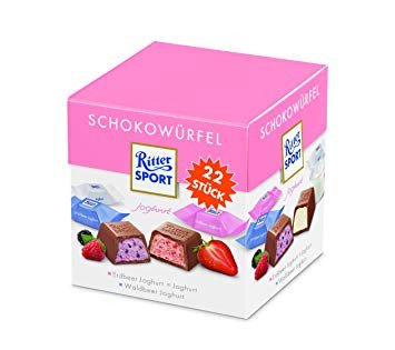 Шоколад Ritter Sport Chocolate Cube Box Йогуртовый микс 176г оптом 