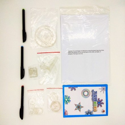 Набор трафаретов для рисования Spirograph оптом 