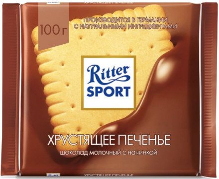 Шоколад Ritter Sport Хрустящее печенье 100г оптом 