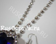 Комплект ожерелье и серьги "Сердце Океана" оптом