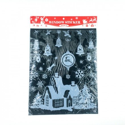 Новогодние наклейки на стекло Window Sticker оптом 