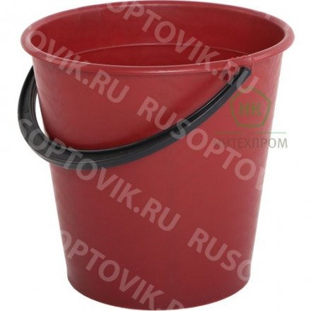 Ведро 10л хозяйственное (цветное) оптом 