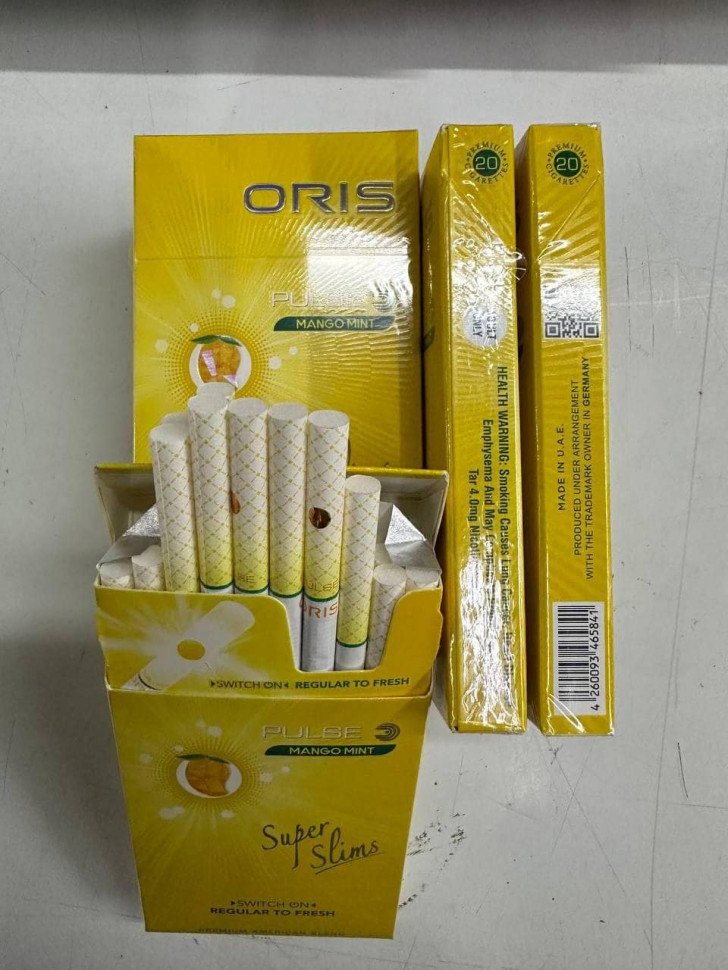 Сигареты Oris Mango Mint (кнопка) оптом Сигареты Oris Mango Mint (кнопка) оптом