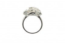 Кольцо серебряное "цветок Востока" оптом