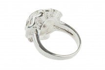 Кольцо серебряное "цветок Востока" оптом