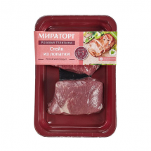 Стейк из лопатки розовой телятины Мираторг 400 г оптом