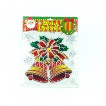 Новогодние наклейки на стекло Merry Christmas 32 х 22  см оптом