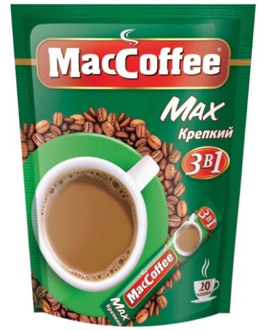 Кофе растворимый MacCoffee Max Крепкий 20x16г оптом Кофе растворимый MacCoffee Max Крепкий 20x16г оптом