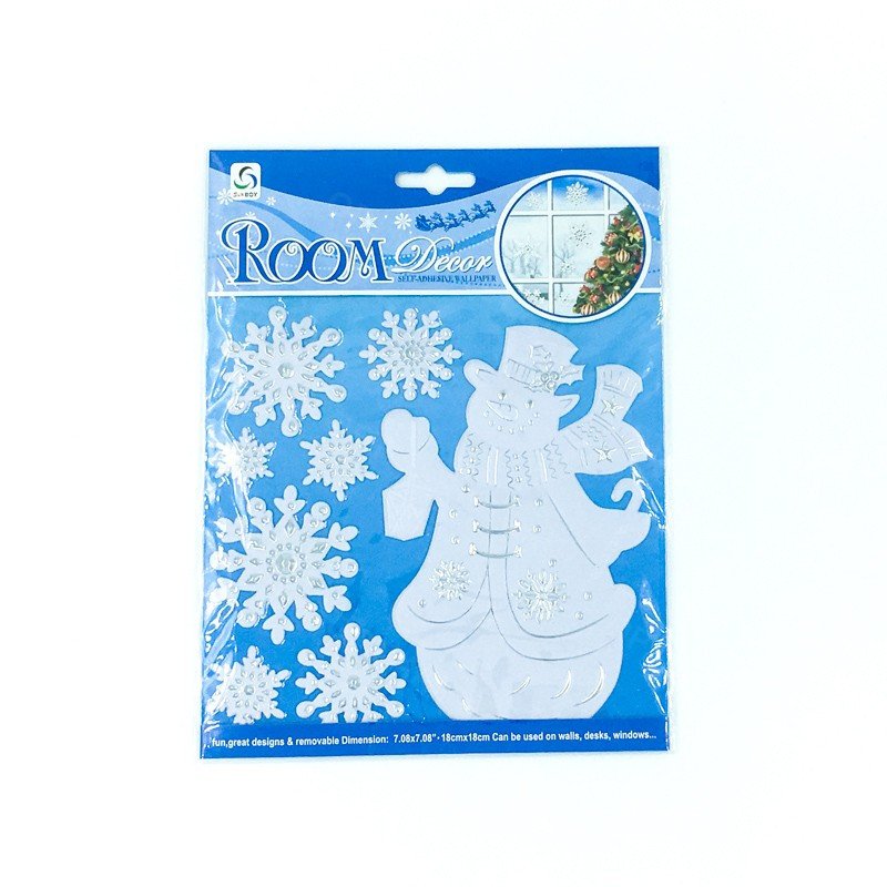 Новогодние наклейки на стекло Room Decor 24 х 18 см оптом 