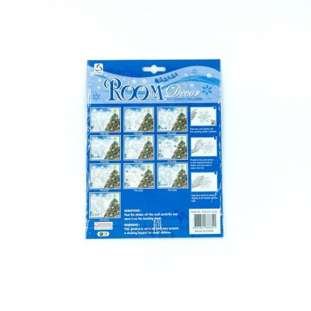 Новогодние наклейки на стекло Room Decor 24 х 18 см оптом 