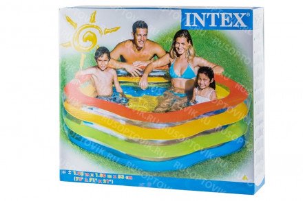 Надувной детский бассейн "Colors of Summer" 188х180х53см Intex оптом 
