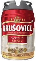 Пиво светлое Krusovice Royal 5% 5л оптом