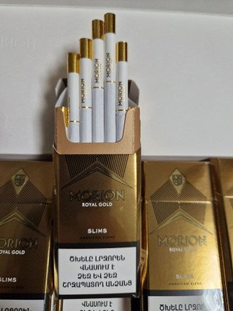 Сигареты Morion Slims 100mm ROYAL Gold оптом 