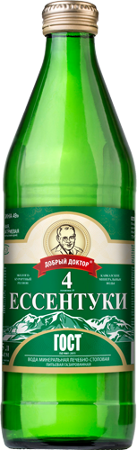 Минеральная вода Ессентуки №4 0.5л стекло оптом 