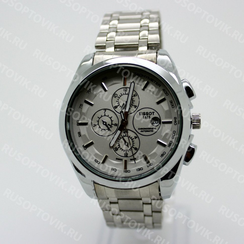 Часы Tissot 1853 кварцевые с металлическим браслетом оптом 