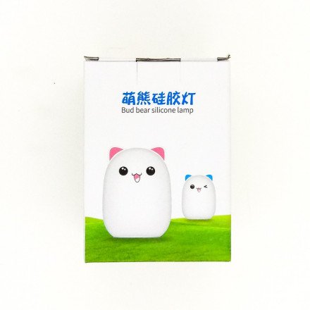 Силиконовая ночник-лампа Bud bear silicone lamp оптом 