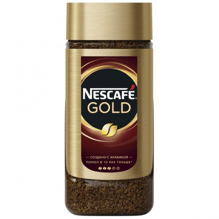 Кофе молотый в растворимом Nescafe Gold 95 г оптом 