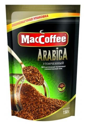 Кофе растворимый MacCoffee Arabica 150г оптом Кофе растворимый MacCoffee Arabica 150г оптом