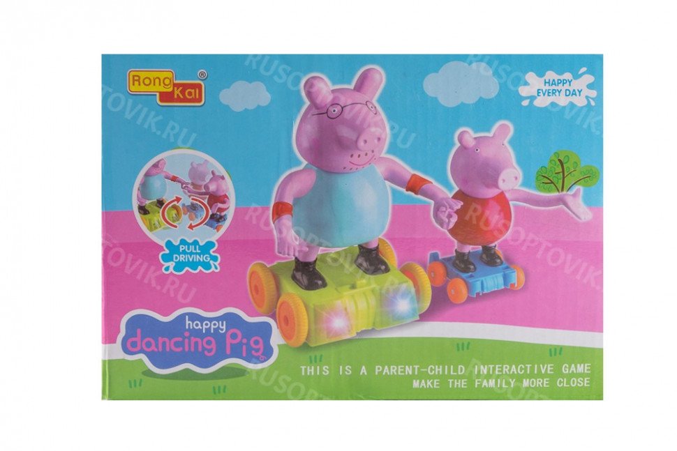 Игрушка Свинка Пеппа танцующие фигурки оптом 