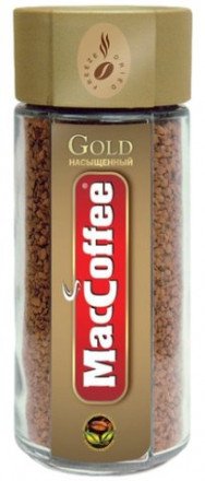 Кофе растворимый MacCoffee Gold в стеклянной банке 100г оптом 