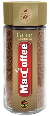 Кофе растворимый MacCoffee Gold в стеклянной банке 100г оптом 