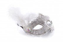 Маска для праздника с перьями оптом