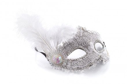 Маска для праздника с перьями оптом 