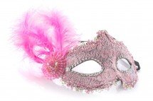 Маска для праздника с перьями оптом