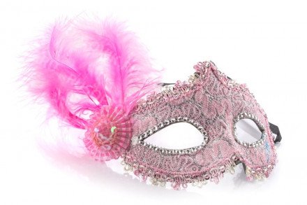 Маска для праздника с перьями оптом 