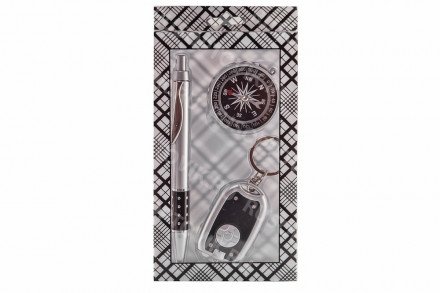 Набор: ручка, брелок, компас оптом 