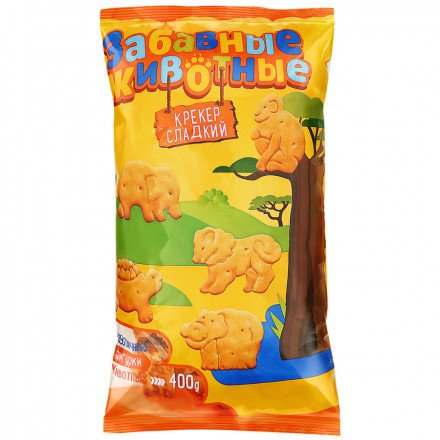 Крекер Ясная Поляна забавные животные 400 г оптом 