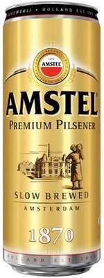 Пиво светлое Amstel в банке 4.5% 0.5л оптом 