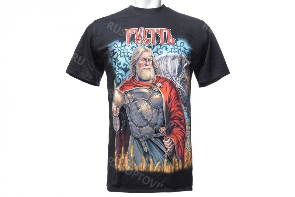 Футболка «Русич» с конем оптом 