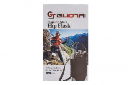 Фляга Guotai Hip flask 120oz в чехле с ремнем оптом 