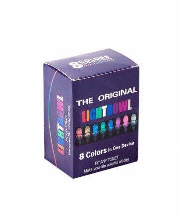 Цветная LED подсветка для унитаза с датчиком движения Light Bowl оптом 