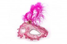 Маска для праздника с перьями оптом