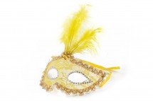 Маска для праздника с перьями оптом