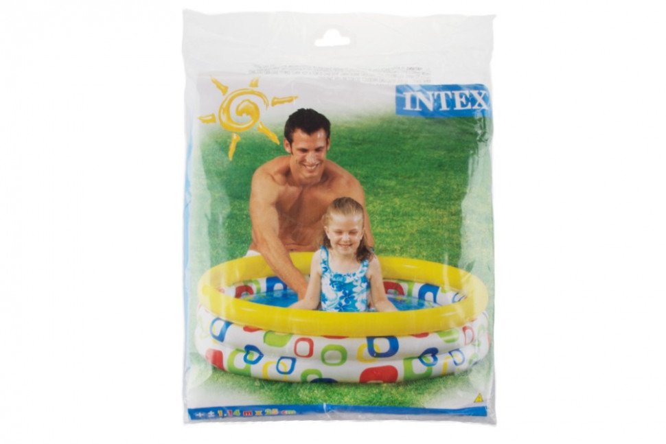 Надувной детский бассейн "Merry Geometry" 114х25см Intex оптом 