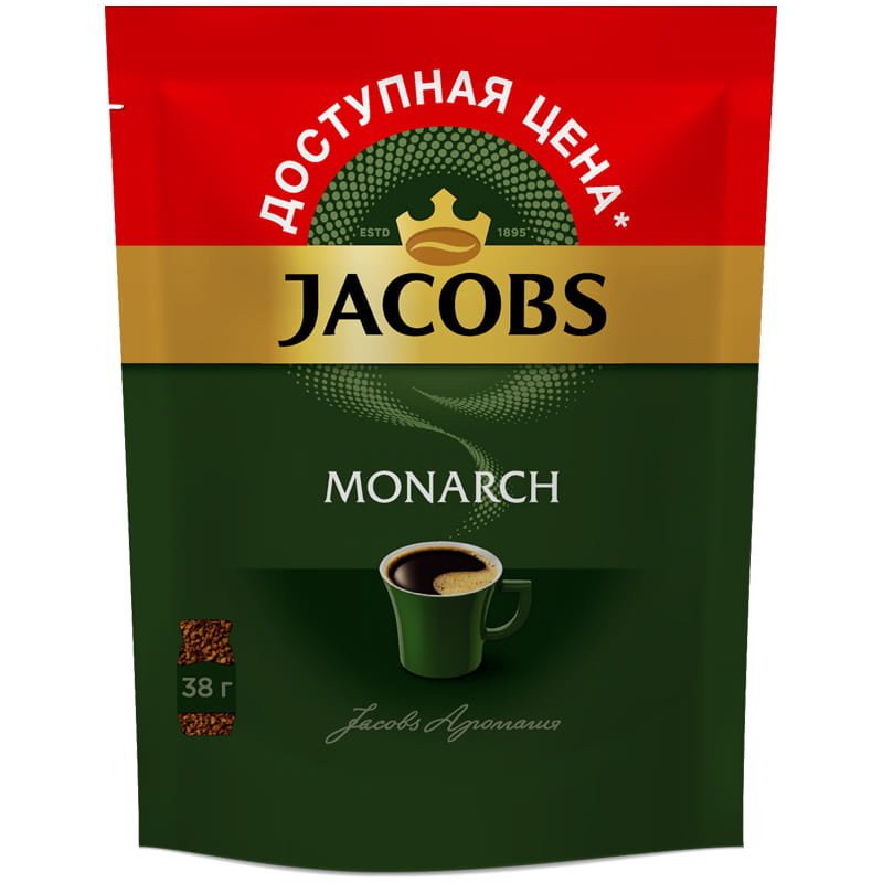 Кофе растворимый Jacobs Monarch 38 г оптом 
