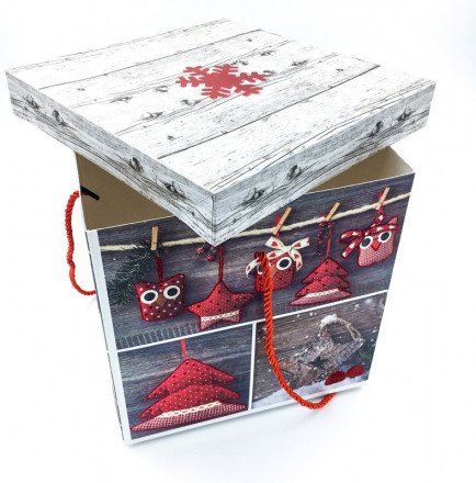 Набор из 4-х новогодних коробок оптом 