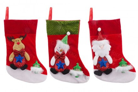 Рождественский носок для подарков оптом 